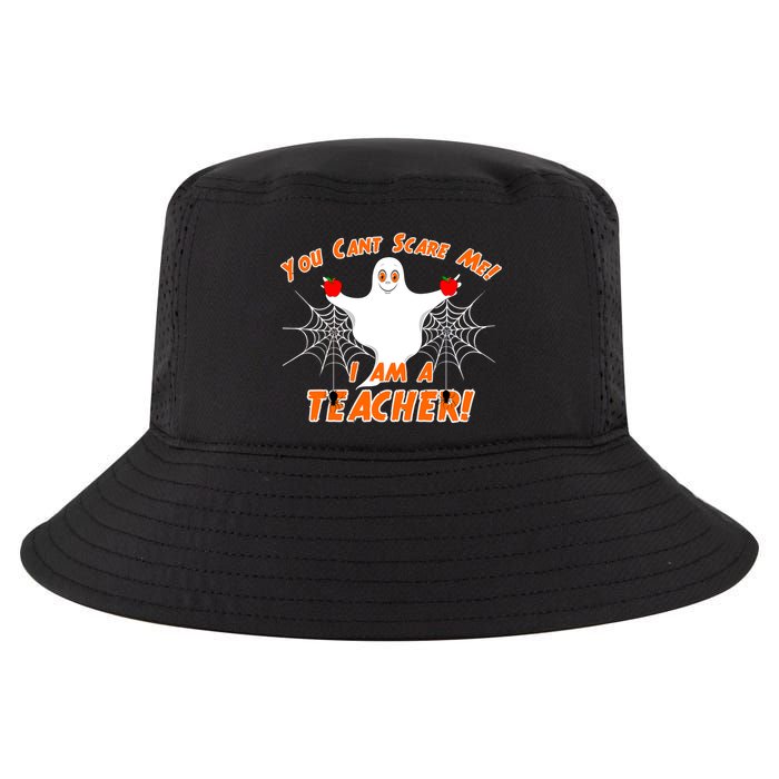 You Can't Scare Me I'm a Teacher Halloween Ghost Spiders Cool Comfort Performance Bucket Hat