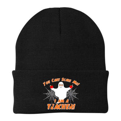 You Can't Scare Me I'm a Teacher Halloween Ghost Spiders Beanie