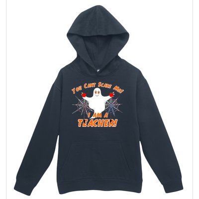 You Can't Scare Me I'm a Teacher Halloween Ghost Spiders Urban Pullover Hoodie