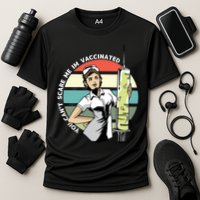 You Can't Scare Me I'm Vaccinated Nurse Cooling Performance Crew T-Shirt