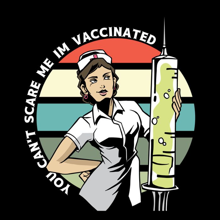 You Can't Scare Me I'm Vaccinated Nurse 16 in Basic Backpack