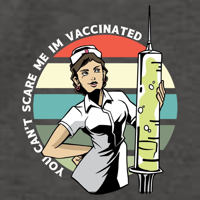 You Can't Scare Me I'm Vaccinated Nurse Vector Backpack