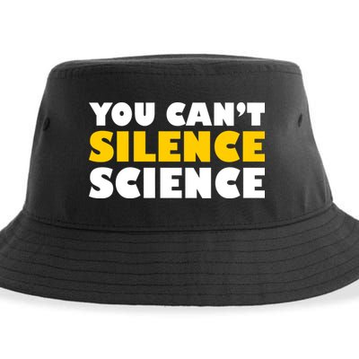 You Can't Silence Science! Resist Protest Sustainable Bucket Hat