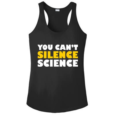 You Can't Silence Science! Resist Protest Ladies PosiCharge Competitor Racerback Tank