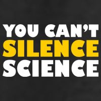 You Can't Silence Science! Resist Protest 25L Jumbo Tote