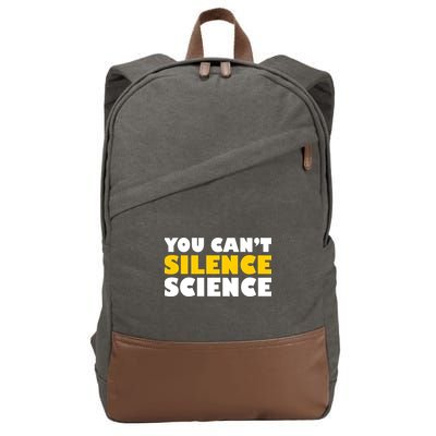 You Can't Silence Science! Resist Protest Cotton Canvas Backpack