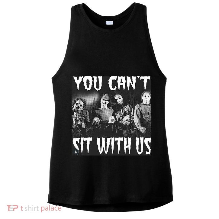 You Can't Sit With Us Classic Horror Villains Ladies PosiCharge Tri-Blend Wicking Tank