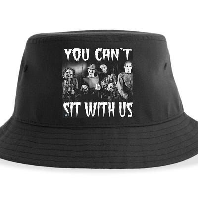You Can't Sit With Us Classic Horror Villains Sustainable Bucket Hat