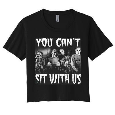 You Can't Sit With Us Classic Horror Villains Crop Top