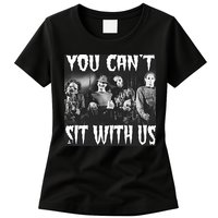 You Can't Sit With Us Classic Horror Villains Womens T-Shirt