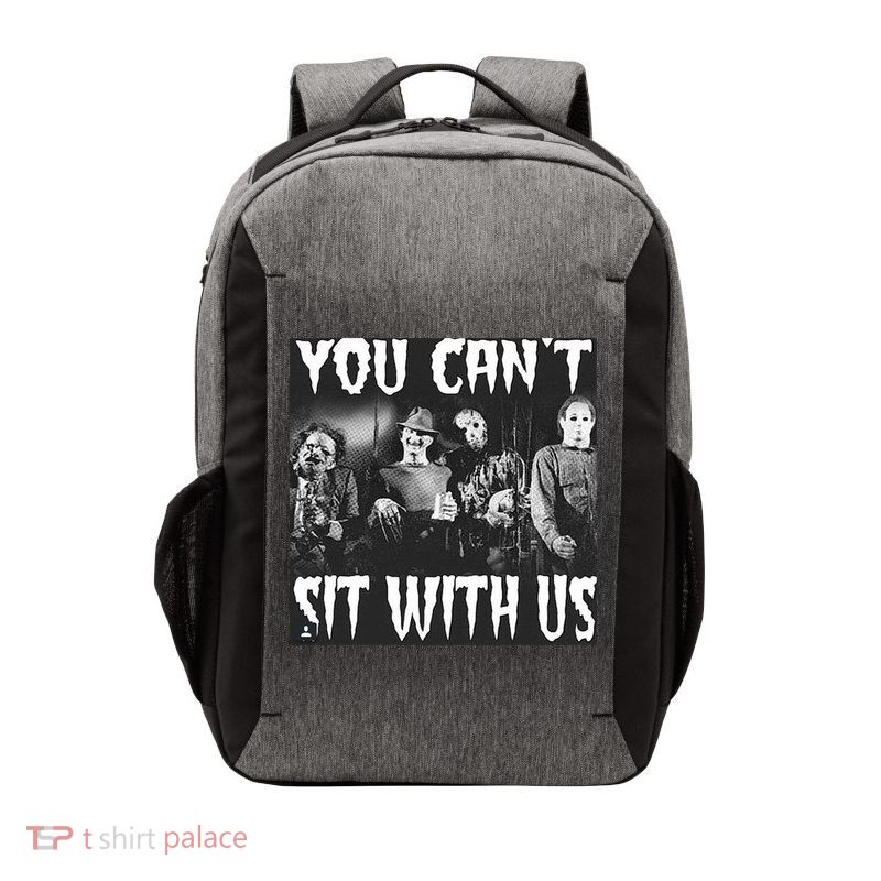 You Can't Sit With Us Classic Horror Villains Vector Backpack