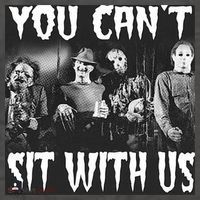 You Can't Sit With Us Classic Horror Villains Vector Backpack