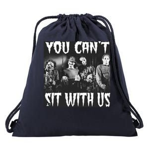 You Can't Sit With Us Classic Horror Villains Drawstring Bag