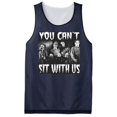 You Can't Sit With Us Classic Horror Villains Mesh Reversible Basketball Jersey Tank