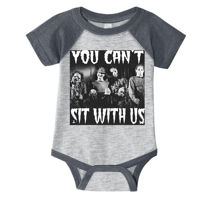 You Can't Sit With Us Classic Horror Villains Infant Baby Jersey Bodysuit