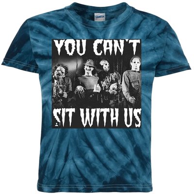 You Can't Sit With Us Classic Horror Villains Kids Tie-Dye T-Shirt