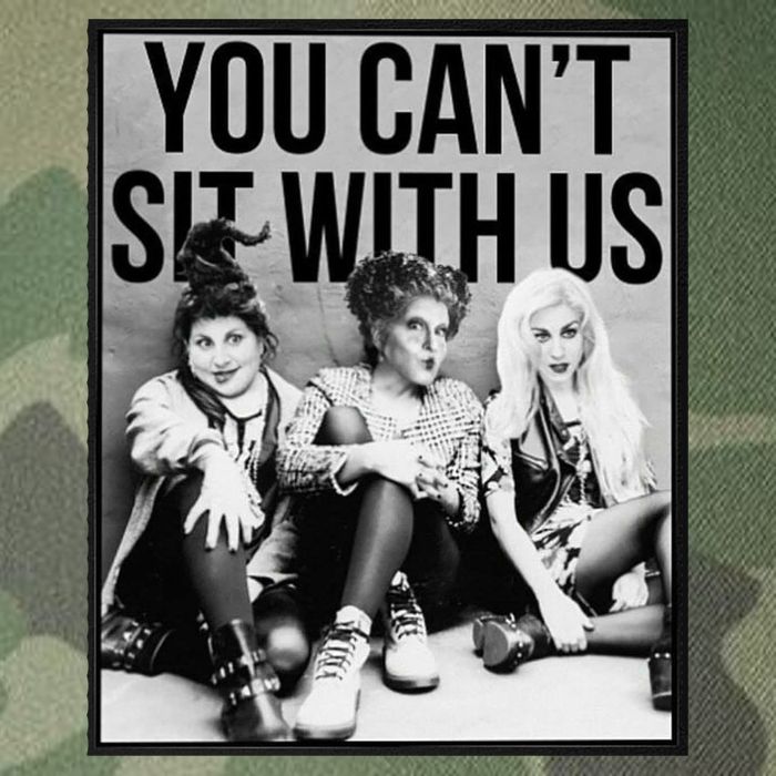 You Can't Sit With Us Funny Witch Movie Legacy Tie Dye Trucker Hat