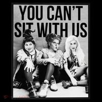 You Can't Sit With Us Funny Witch Movie Sustainable Bucket Hat