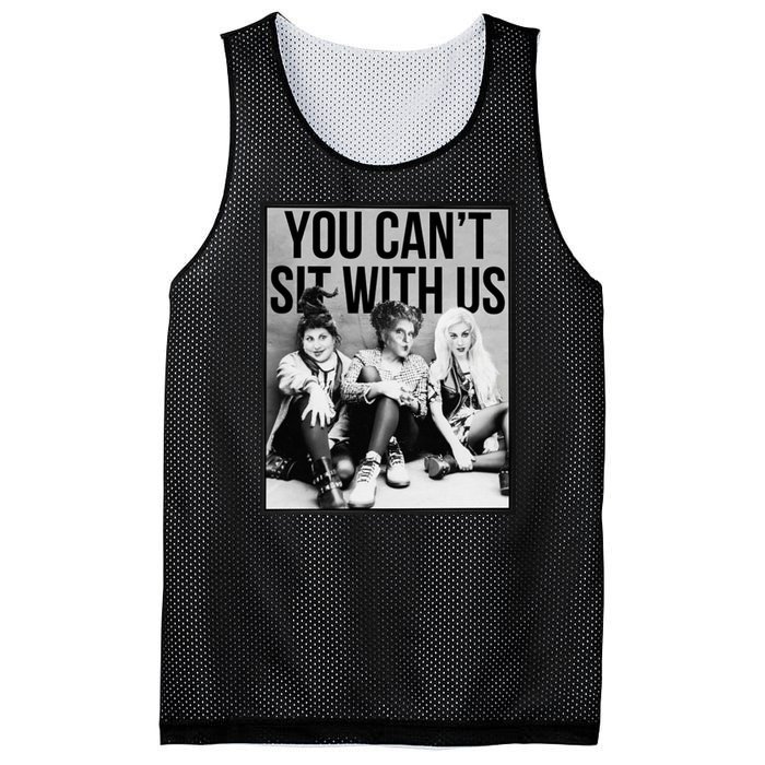 You Can't Sit With Us Funny Witch Movie Mesh Reversible Basketball Jersey Tank