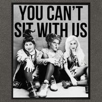 You Can't Sit With Us Funny Witch Movie Cotton Canvas Backpack