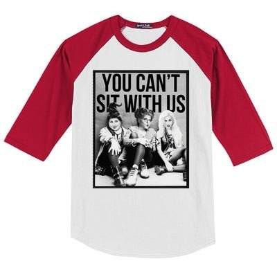 You Can't Sit With Us Funny Witch Movie Kids Colorblock Raglan Jersey