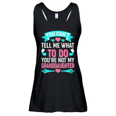 You Can't Tell Me What To Do Granddaughter Ladies Essential Flowy Tank