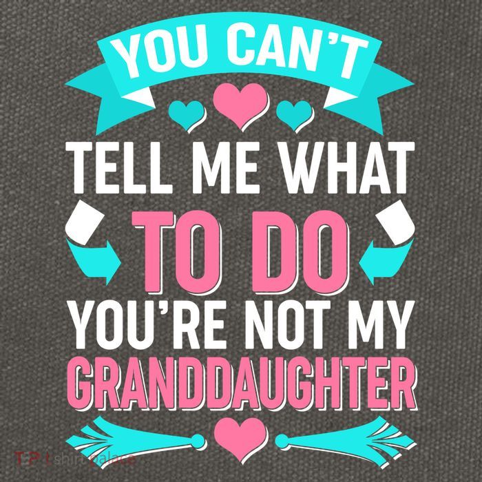 You Can't Tell Me What To Do Granddaughter Cotton Canvas Backpack