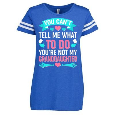 You Can't Tell Me What To Do Granddaughter Enza Ladies Jersey Football T-Shirt