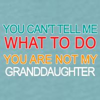 You Can't Tell Me What To Do You Are Not My Granddaughter Sueded Cloud Jersey T-Shirt