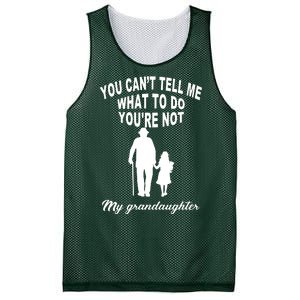 You Can't Tell Me What To Do You're Not My Grandaughter Mesh Reversible Basketball Jersey Tank