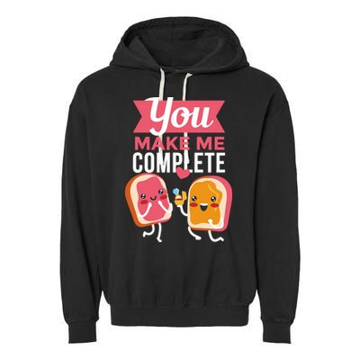 You Complete Me Peanut Butter Jelly Garment-Dyed Fleece Hoodie