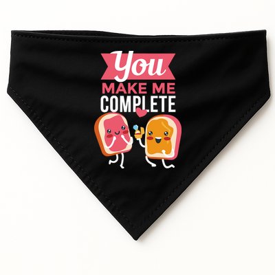 You Complete Me Peanut Butter Jelly USA-Made Doggie Bandana