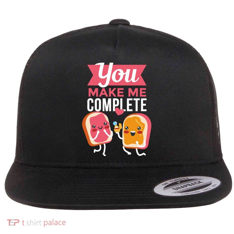 You Complete Me Peanut Butter Jelly Flatbill Hat