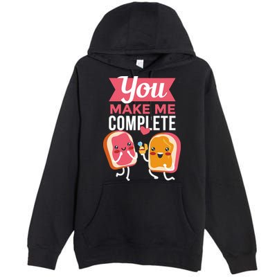 You Complete Me Peanut Butter Jelly Premium Pullover Hoodie