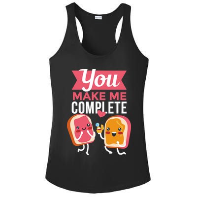 You Complete Me Peanut Butter Jelly Ladies PosiCharge Competitor Racerback Tank
