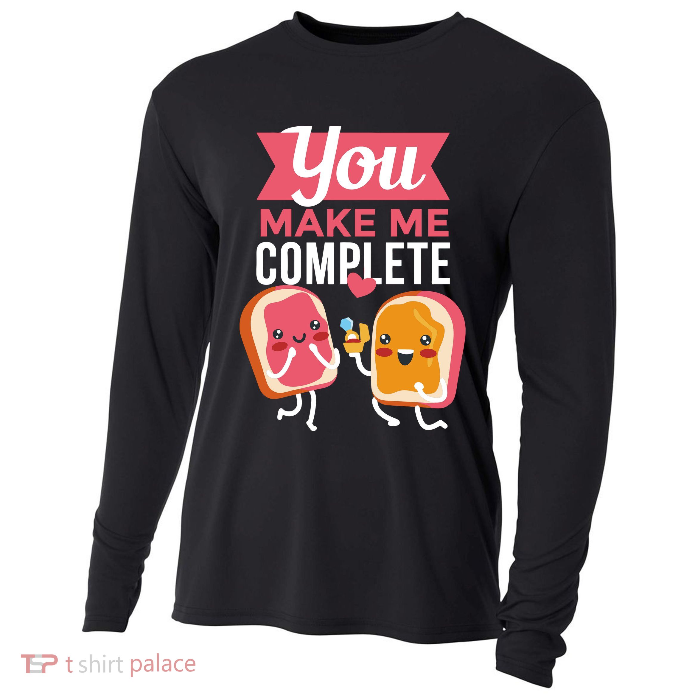 You Complete Me Peanut Butter Jelly Cooling Performance Long Sleeve Crew