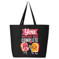 You Complete Me Peanut Butter Jelly 25L Jumbo Tote