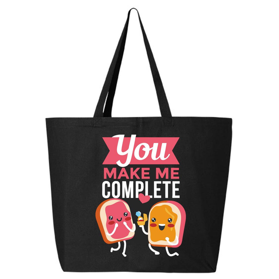 You Complete Me Peanut Butter Jelly 25L Jumbo Tote
