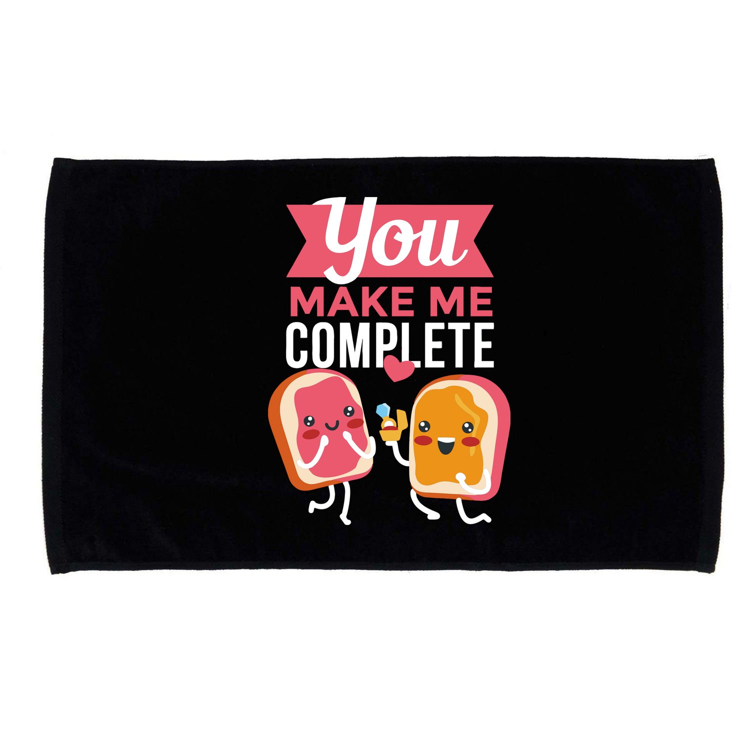 You Complete Me Peanut Butter Jelly Microfiber Hand Towel