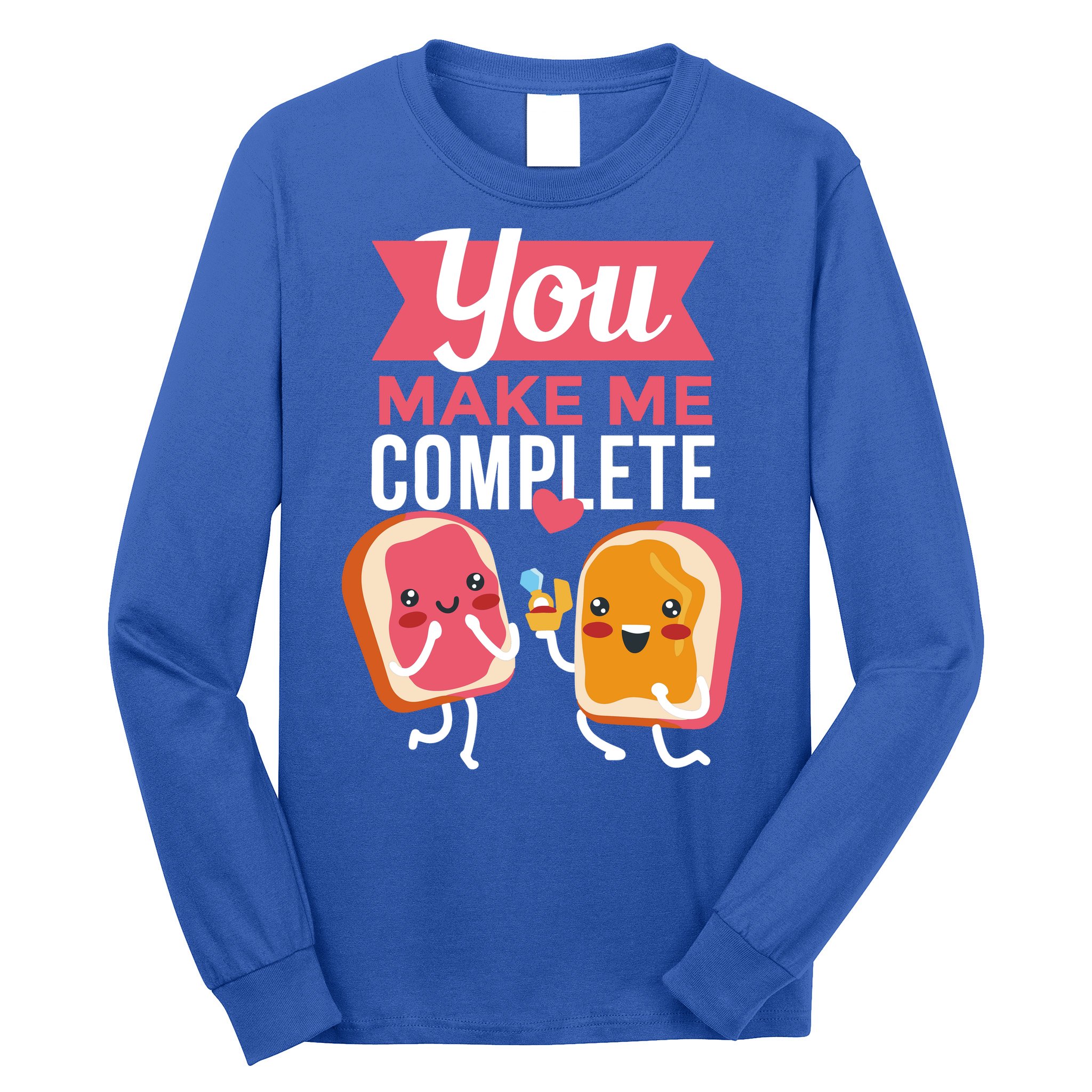 You Complete Me Peanut Butter Jelly Long Sleeve Shirt