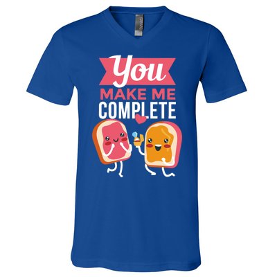 You Complete Me Peanut Butter Jelly V-Neck T-Shirt