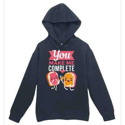 You Complete Me Peanut Butter Jelly Urban Pullover Hoodie