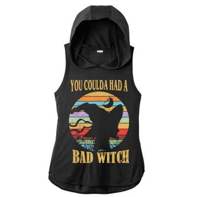 You Coulda Had A Bad Witch Halloween Ladies PosiCharge Tri-Blend Wicking Draft Hoodie Tank