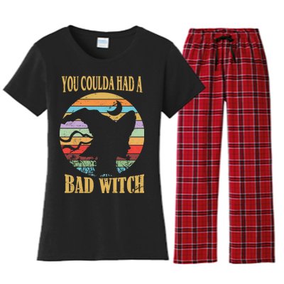 You Coulda Had A Bad Witch Halloween Women's Flannel Pajama Set