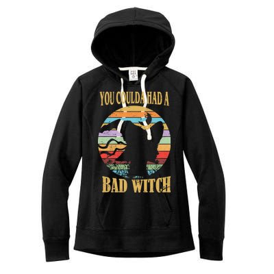 You Coulda Had A Bad Witch Halloween Women's Fleece Hoodie