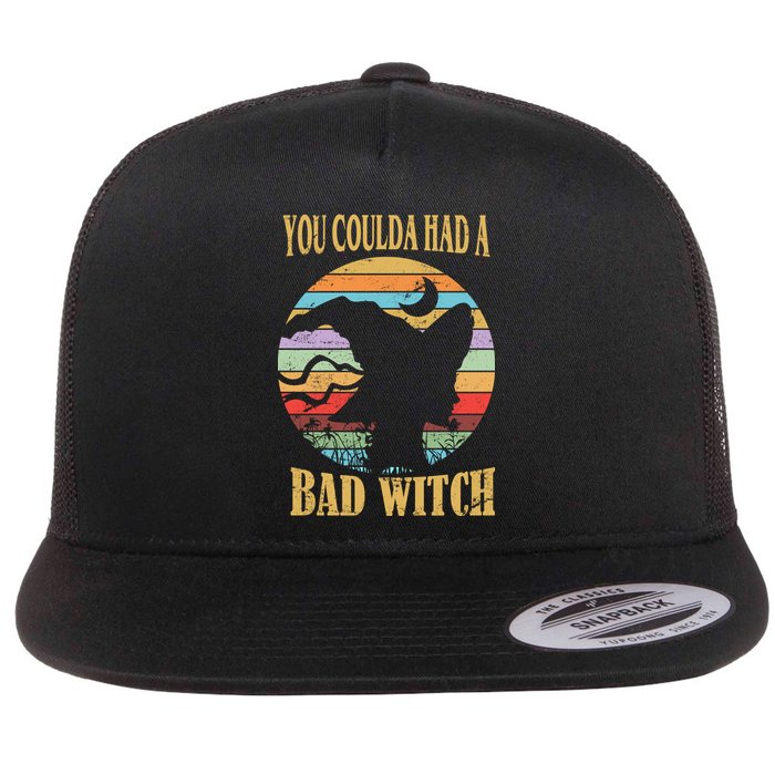 You Coulda Had A Bad Witch Halloween Flat Bill Trucker Hat