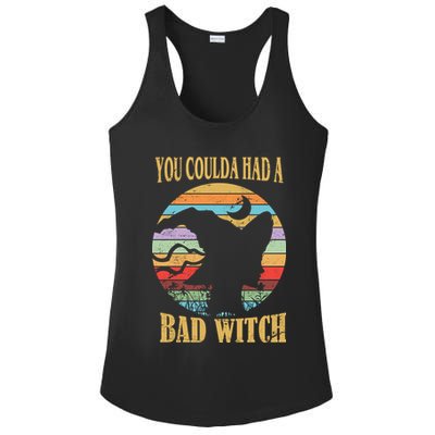You Coulda Had A Bad Witch Halloween Ladies PosiCharge Competitor Racerback Tank