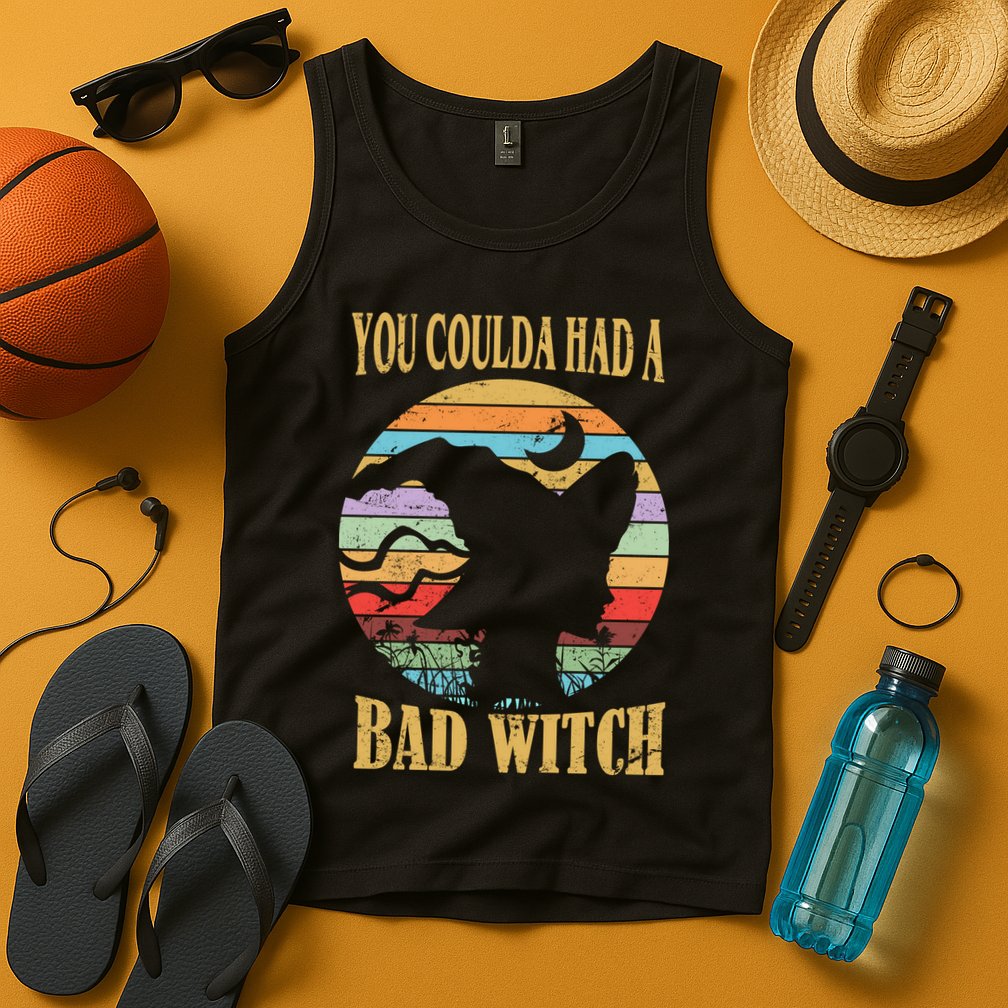 You Coulda Had A Bad Witch Halloween Tank Top