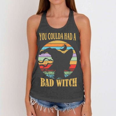 You Coulda Had A Bad Witch Halloween Women's Knotted Racerback Tank