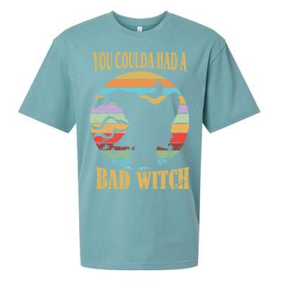 You Coulda Had A Bad Witch Halloween Sueded Cloud Jersey T-Shirt